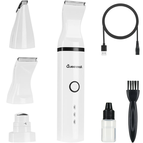 Queenmail Upgrade Electric LED Dog Nail Trimmers Rechargeable Pet Nail