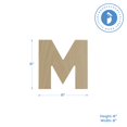 thumbnail image 2 of Wooden Letter M Cutouts 8", Pack of 3 Wooden Letters for Wall Decor, Home Decor, Crafts, and Party Decorations by Woodpeckers, 2 of 5