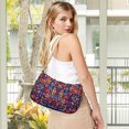 thumbnail image 5 of FORMRS Womens Shoulder Bag with Chain Strap Clutch Purse Cute Tote Handbag, Red Geometric Eagle, 5 of 7