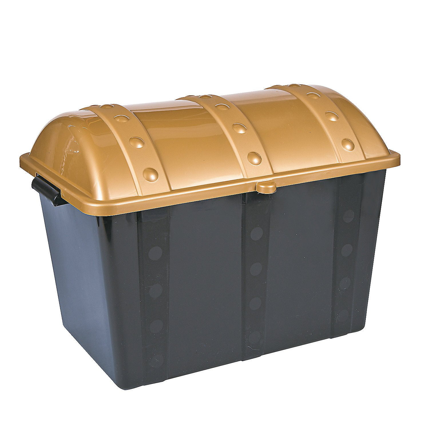 Fun Express Large Plastic Toy Treasure Chest Doctor s and Dentist Office Toy Incentives Teacher s and Classroom Treasure Box Toy Storage 1 Box Black and Gold Walmart