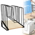 thumbnail image 3 of WUYVCG Under $5 Inclined File Storage Rack Segmented Vertical Slot File Storage Rack Metal File Classification Rack with Suitable for And Desktop File Storage Units, 3 of 7