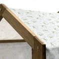 thumbnail image 4 of Green and White Pet House, Farmland Harvest Plant Pattern Graphic Silhouettes Agriculture Design, Outdoor & Indoor Portable Dog Kennel with Pillow and Cover, 5 Sizes, Green and White, by Ambesonne, 4 of 4