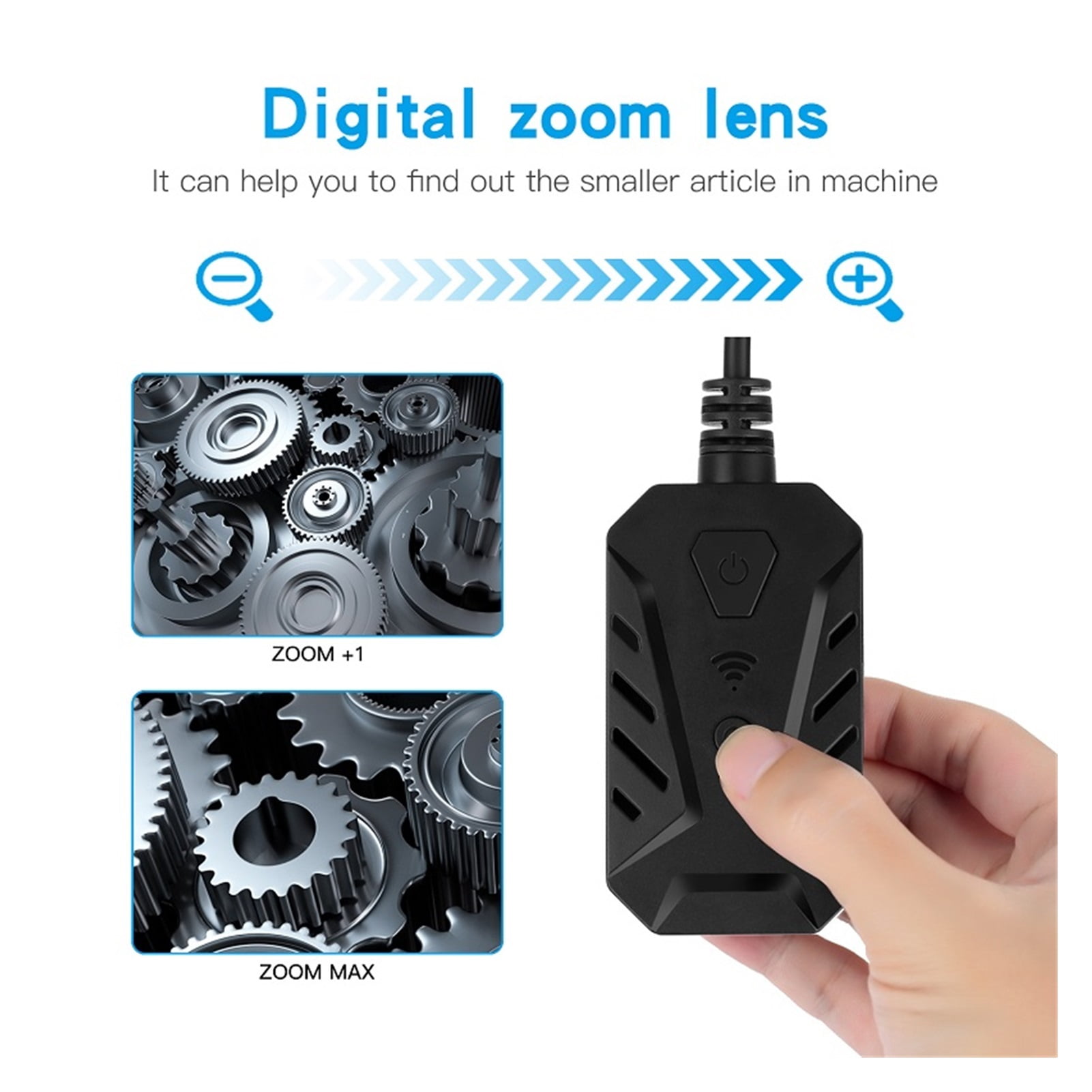 F230 Auto Focus WIFI Endoscope 3X Zoom 5.0MP HD1944P LEDs Wireless Industrial Inspection Snake Borescope Camera IP67 Waterproof ,Various Applicable