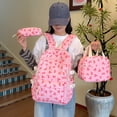 thumbnail image 6 of CUZIBR Large Capacity 3 Piece Backpack For Kids Cute Floral Bow Print School Backpack With Lunch Tote Bag Pencil Case Bookbag For Teen Girls Students Daily School Travel, 6 of 9