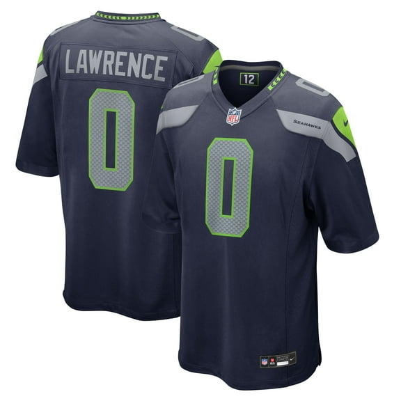 Men's Nike DeMarcus Lawrence College Navy Seattle Seahawks Team Game Jersey