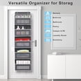 thumbnail image 2 of Rolarhola Over The Door Storage - 5 Shelf Behind Door Hanging Organizer with 5 Clear View Pockets, Space Saving Mesh Organizer for Bedroom, Bathroom, Closet, Pantry (Gray), 2 of 8