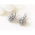 thumbnail image 2 of 14K White Gold Plated Earrings Drop Dangle 2 CT Marquise Cut White Moissanite, 2 of 3