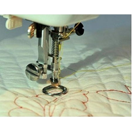 Free Motion Spring Foot (Metal) Best for Zig Zag, Darning, Quilting Will Fit All Low Shank Snap on Sewing Machine, Free Motion Spring Foot gives clear.., By (Best Sewing Machine Ever)