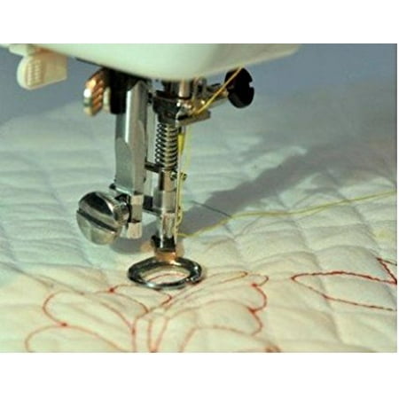 Free Motion Spring Foot (Metal) Best for Zig Zag, Darning, Quilting Will Fit All Low Shank Snap on Sewing Machine, Free Motion Spring Foot gives clear.., By (Best Sewing Machine For Spandex)