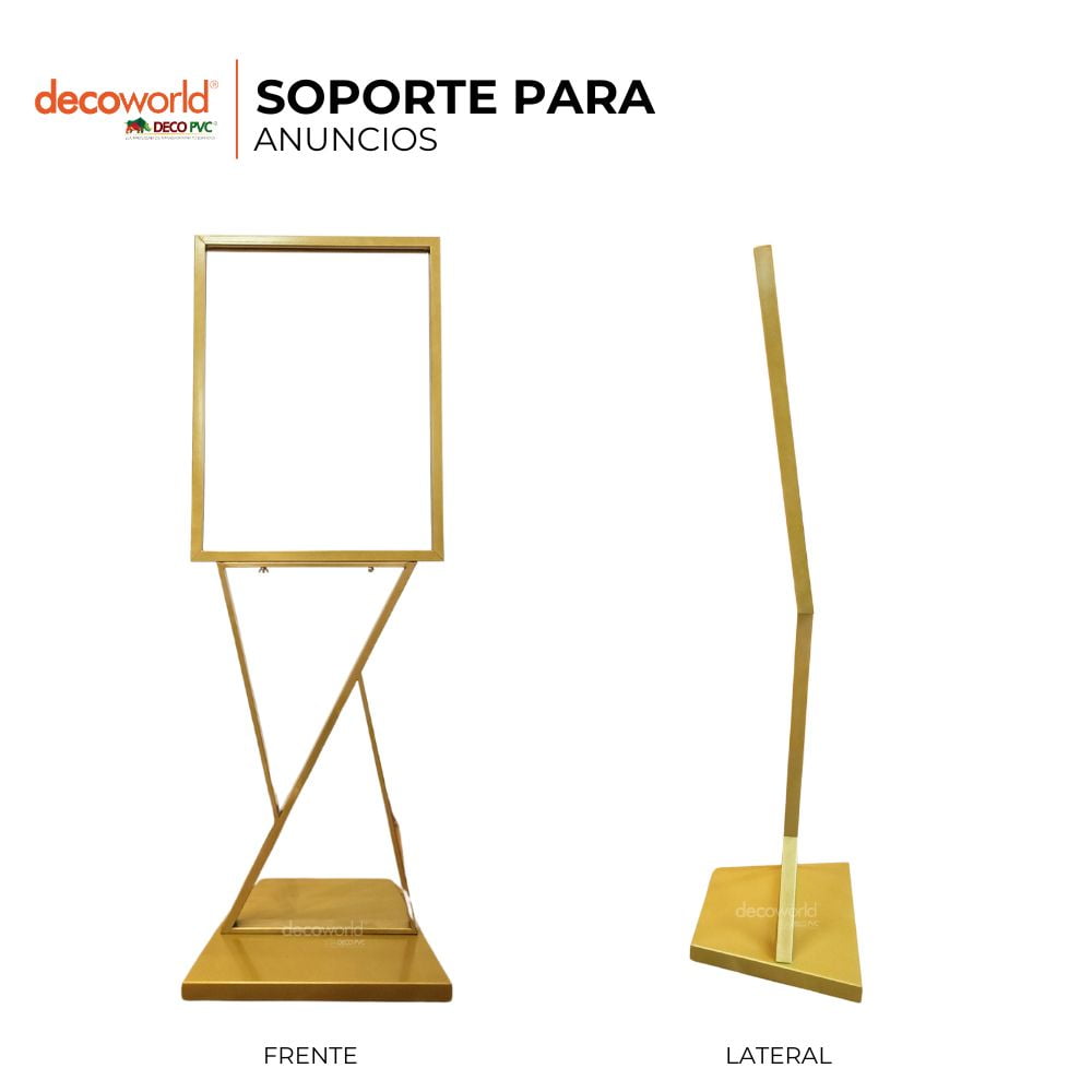 Soporte para cartel DECO PVC Soporte para anuncio o letrero de piso con ...