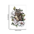 thumbnail image 3 of Cool Fake Tattoo Fox Tiger Half Arm Tattoo Sticker para niños niñas amante (L) Likrtyny Libre de BPA, 3 of 3