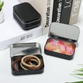 thumbnail image 3 of unbranded 4Ud Cajas Negras De Hojalata Resistente Con Para Organización De Artículos Personales, 3 of 6