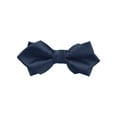 thumbnail image 1 of INSPIRAR CHIC Corbatas de Pajarita para el Día del Padre para Hombres, Corbatas de Pajarita Pre-atadas Sólidas para Bodas Formales, Azul Marino, 1 of 4