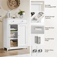thumbnail image 4 of Alden Design Classic Floor Storage Cabinet for Bathroom/Entryway Storage, 4 of 10