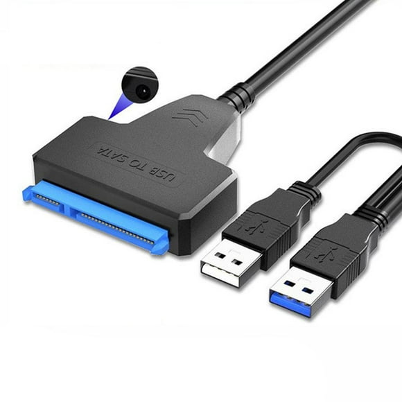 SharkTRUE Dual USB 3.0 to SATA Hard Drive Adapter Cable, 2.5 Converter USB /SSD H4