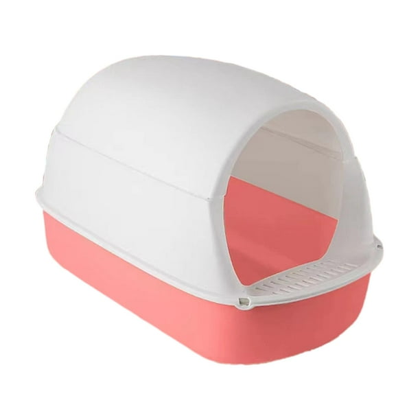 Hooded Cat Litter Box with Lid Hooded Cat Litter Tray for Indoor Cats