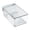 White, variant on PrimeGo Turtle Tank with Basking Platform Small Plastic Clear Aquarium Tank Desktop Micro Terrarium Habitat for Turtles Crayfish Crab Lizardt