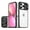Black, variant on Case for iPhone SE 3 2022/SE 2 2020/ iPhone 8/ iPhone 7, Compatible with MagSafe Wireless Charging Crystal Clear Anti-Scratch Shockproof Slide Camera Cover for iPhone SE 4.7", Black