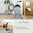thumbnail image 3 of Mandala 3x5 Area Rug – Ultra Soft Moroccan Area Rug for Bedroom, Office and Kitchen | Boho Accent, Non-Slip Machine Washable Rug for Home Decor – Multi Color, 3 of 9