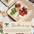 thumbnail image 2 of Tilipan Plam Leaf Disposable Plates 10 Inches (50 Count) Like Bamboo Plates,Compostable & Biodegradable,Better than Plastic Plates-Heavy-Duty Disposable Plates, 2 of 8