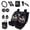 Butterfly Floral Moon, variant on Chaqlin Black Cat Lightning Car Seat Cover Set Classic Car Front Back Seats Covers Full Sets with Seatbelt Strap Pads, Center Console Mat, Bear Shift Pad, Coasters Auto Interior Accessories