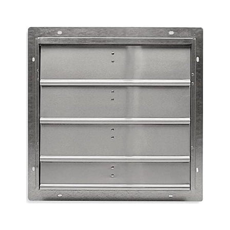Dayton 18" Backdraft Damper/Wall Shutter, 18-1/2" x 18-1/2" Opening Required