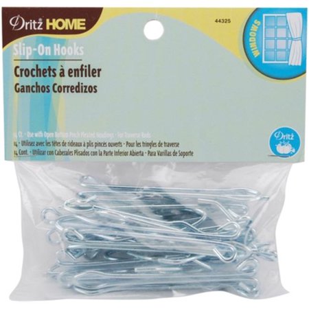 Dritz Home Slip On Drapery Hooks 3 14pc Walmart Com