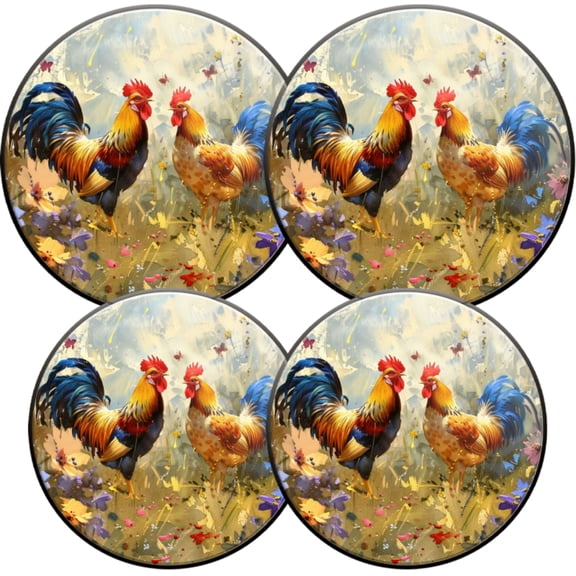 Gas Stove Burner Cover,Electric Stove Top Protector,Easy to Clean,The Majesty of Roosters in a Color - rich Canvas