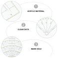 thumbnail image 3 of Regla de acolchado acrílica, regla multifuncional para patchwork, herramienta de costura artesanal, 3 of 6