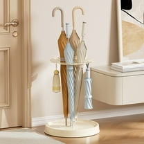 COM1950s Umbrella Holder for Entryway,Umbrella Stand Indoor,Household Umbrella Rack Door Storage Artifact Umbrella Rack Multifunctional Creatives Umbrella Storage Rack Racket Storage Rack,13X17In