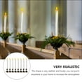 thumbnail image 3 of Lámpara de vela electrónica de 8 piezas, luz LED para velas, adorno de vela sin llama para iglesia, 3 of 6