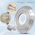 thumbnail image 3 of Metal Tub Spout Cover Ring with Foam Gasket, Stainless Steel Bathtub Faucet Trim Plate, Wall-Mounted Spout Escutcheon, Pipe Cover Collar for Bathroom Remodeling, Gap Concealing & Plumbing Repair Use, 3 of 4