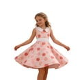 thumbnail image 4 of FYDUU Robes Filles Sans Manches Années 50 Vintage à Pois Robe de Soirée Rétro Col Peter Pan Décontractée Robe d'Été Quotidienne Vacances, 4 of 4