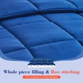thumbnail image 6 of Mosluna Queen Size Comforter Sets, 3 Piece Soft Quilted Bedding Sets, All-Season Down Alternative Comforter with 2 Pillow Shams, Navy Blue, 6 of 8