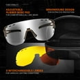 thumbnail image 2 of GRITR Shooting Safety Glasses w/ Interchangeable Lenses & Eva Case, FDE, 2 of 7