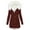 Wine, variant on Arlun Women's Warm Winter Coats Full Zipper Lined Military Jackets Casual Fuzzy Thickened Hooded Coat Solid Color Comfy Puffer down Overcoat XL