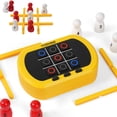 thumbnail image 1 of Juego electrónico Tic Tac Toe YOSHINE 5 en 1 portátil amarillo, 1 of 7