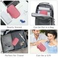 thumbnail image 5 of Toplive Cable Organizer Pouch, Electronic Organizer Travel Case Portable Waterproof Double Layers All-in-One Storage Bag for Cord, Charger, Phone, Earphone-Pink, 5 of 7