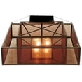 thumbnail image 5 of Meyda Tiffany 134842 Quadrato Umador 4 Light 51" Wide Semi-Flush Square Ceiling Fixture -, 5 of 7