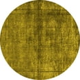 thumbnail image 1 of Ahgly Company Indoor Round Oriental Yellow Industrial Area Rugs, 8' Round, 1 of 4