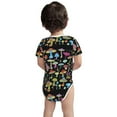 thumbnail image 5 of Daiia Bright Mushrooms Printed Unisex-Baby Short Sleeve Onesies Bodysuits Baby Climbing Clothes Soft and Comfortable Romper with Expandable Shoulder Design-12 Months, 5 of 8