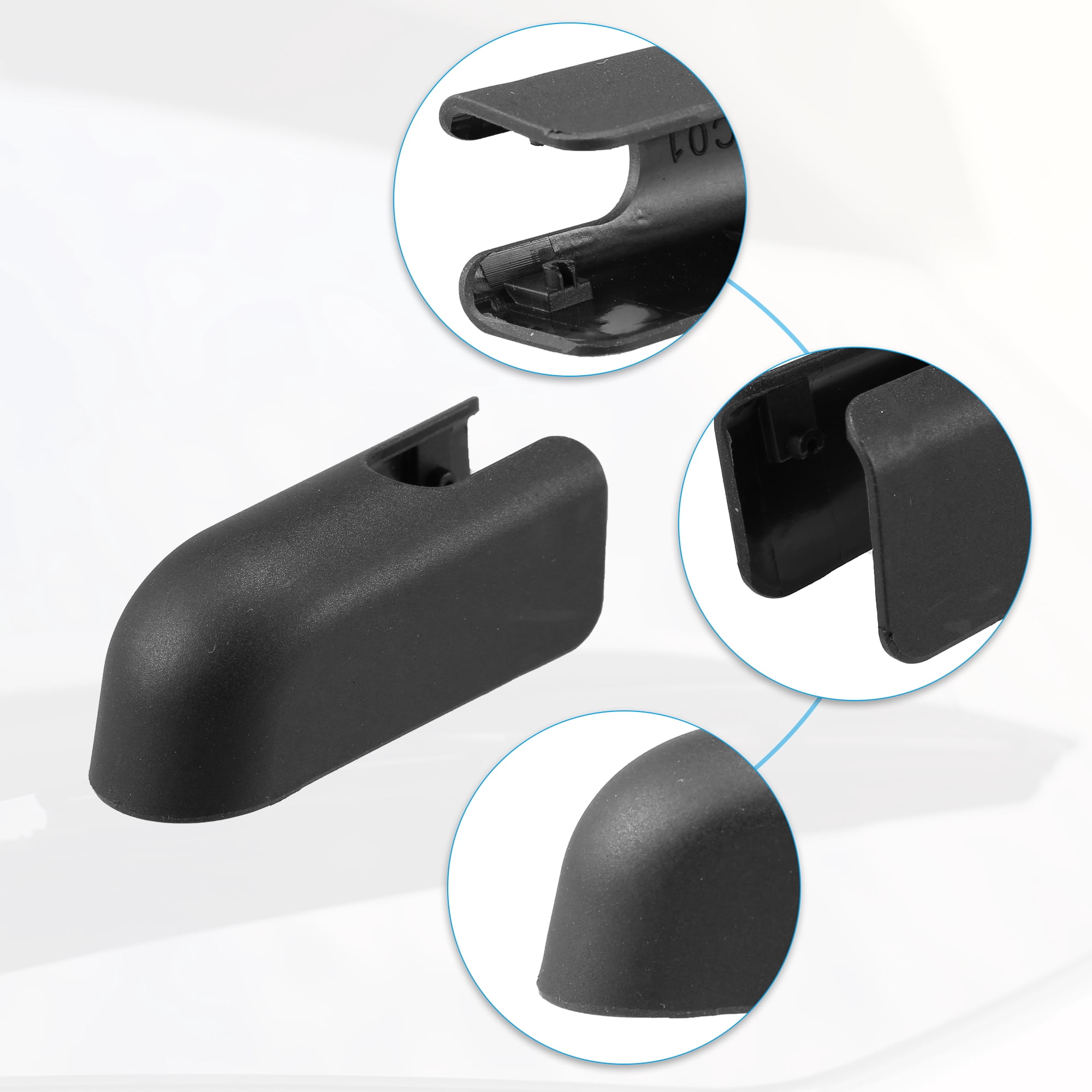 Unique Bargains Rear Wiper Arm Nut Cover Cap for Nissan Kicks Juke 1-Pack Black