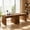 Brown, variant on 4 Ever Winner 78 inch Two Person Desk with 5 Drawers, Computer Desk with Storage for 2 People, Home Office Workstation Desk, Modern Writing Table, White and Walnut