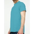 thumbnail image 2 of SSLR Henley Shirts for Men Casual Short Sleeve T Shirts Solid Colors Cotton tshirts, 2 of 7