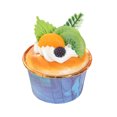 thumbnail image 1 of 2Pcs Simulation Cake Vibrant Color Waterproof Faux Leather Faux Fruit Cupcake Model Toy Artificial Food Party Supplies, 1 of 8
