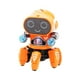 thumbnail image 1 of Juguetes de piscina, juguetes para bebés, juguetes para niños pequeños, juguetes de robot bailarín de seis garras, luces, música, educación temprana, regalos para niños, robot de control remoto, 1 of 1