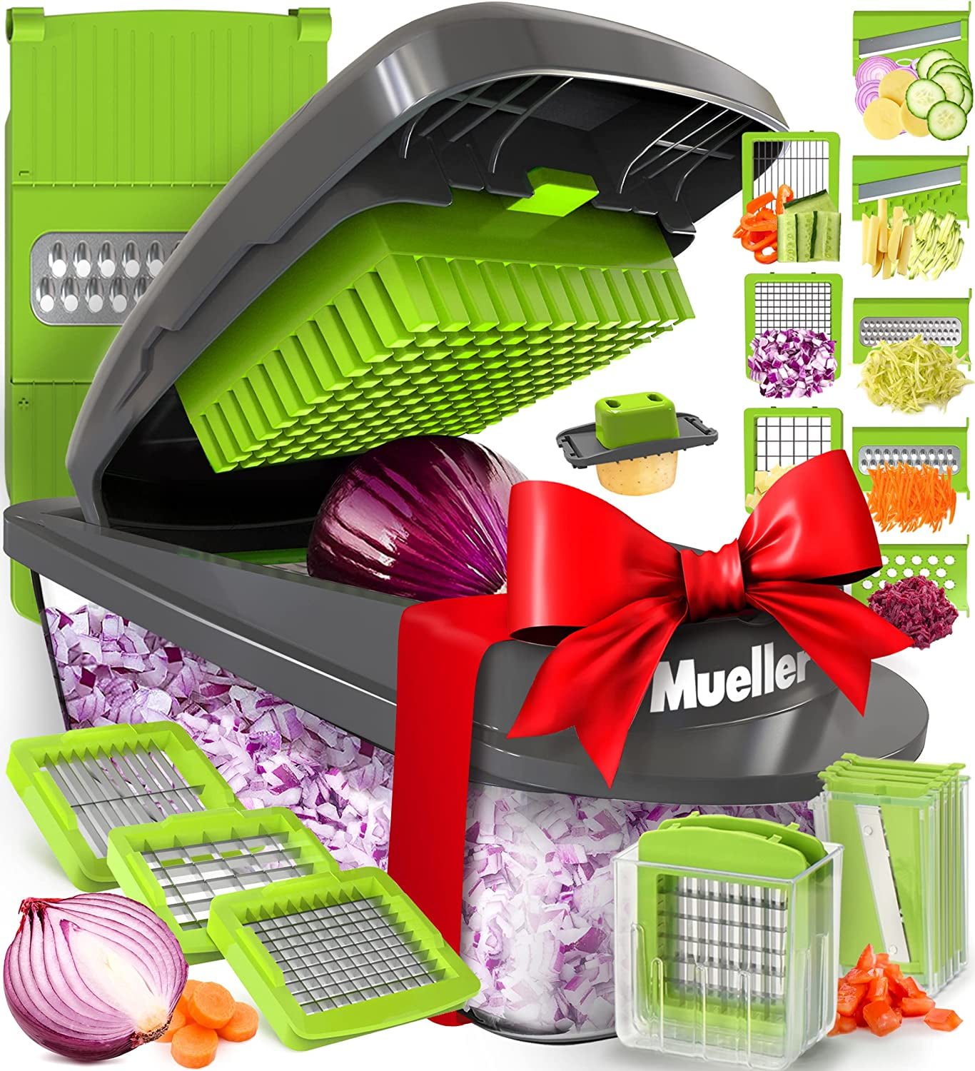 Mueller ProSeries 10in1, 8 Blade Vegetable Slicer, Onion Mincer
