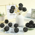 thumbnail image 4 of 30Pcs Centerpiece Table Bowl Filler Black Wicker Balls Bulk 4mm Round Decorative Table Bowls Twig Orbs Vase Filler Wicker Ball for Christmas Halloween Wedding Table Party Decor DIY Crafts, 4 of 5