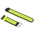 thumbnail image 4 of Correa de reloj de silicona, pulsera de repuesto de doble color suave y transpirable para Amazfit Verge Verge Lite (negro verde), 4 of 14