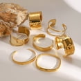 thumbnail image 2 of European And American Stainless Steel Exaggerated Gold Bracelet, 2 of 2